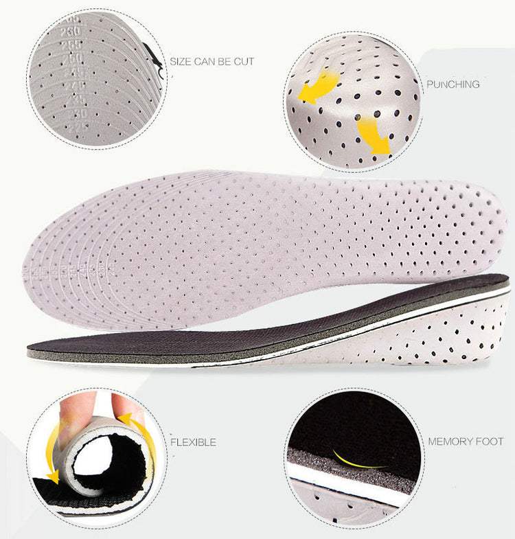 Breathable Memory Foam Height Increase Insole