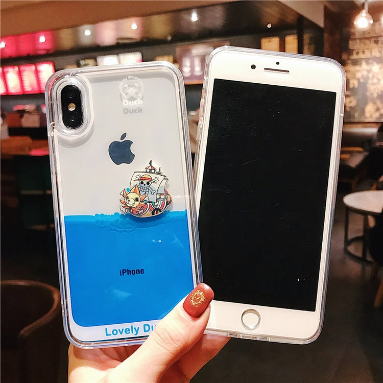 Cute Cartoon Dynamic Liquid Phone Cases for Iphone
