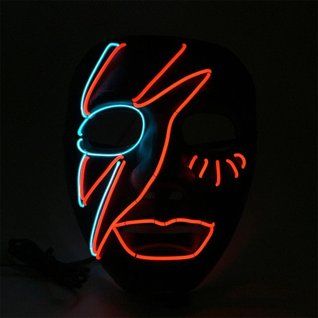 Halloween Mixed Color Led light Party Mask