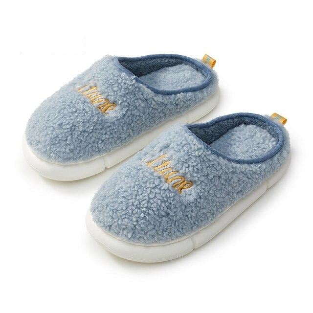 Winter Plush EVA Thick Home Slippers